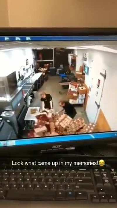Spilling an entire cart of raspberries 