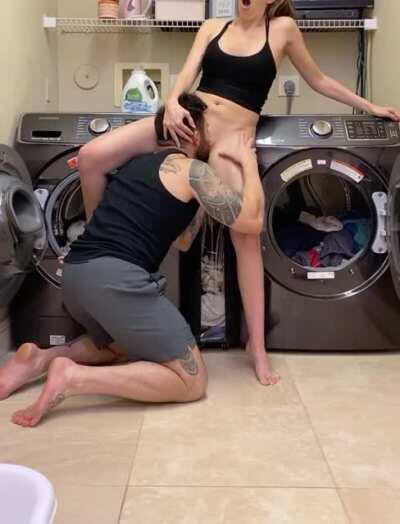 He loves to lick it!