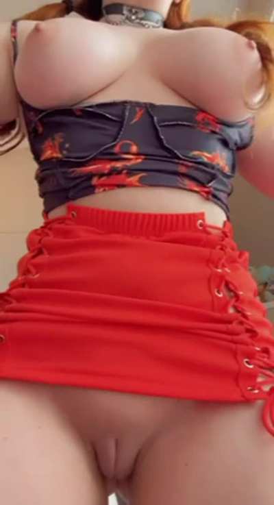 Pigtails and bouncy titties