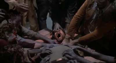 Sore throat [Day of the Dead (1985)]