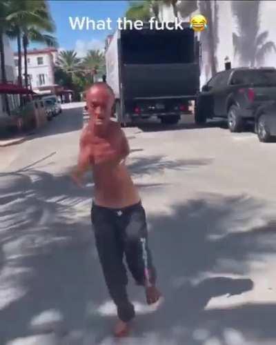 Florida crackhead evolved to old nigga baby on steroids 🤨