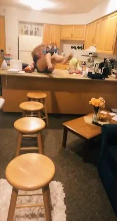 HMC while I do a drunken obstacle course