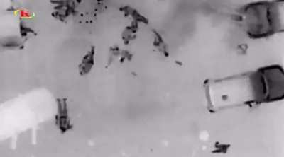 SDF drone attack on Syrian Army gathering point, Eastern Aleppo countryside. (January 2026)