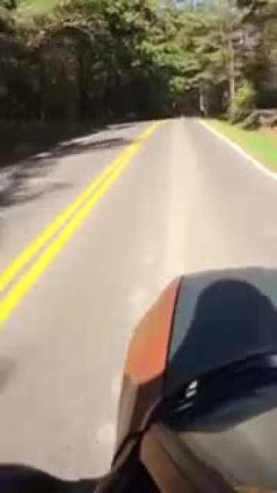 Skateboarding with a car