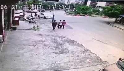 Truck accident in China