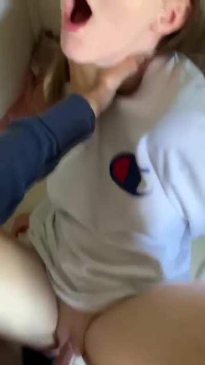 Creampie In Bathroom!