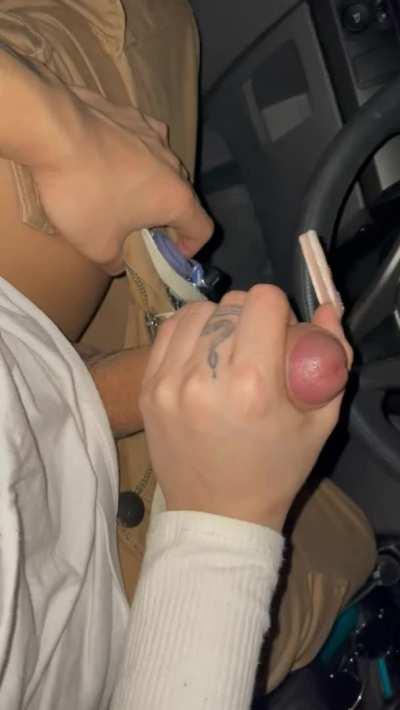 Ruined him in the car lol