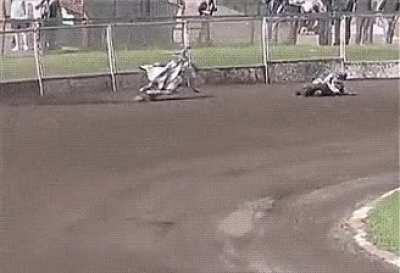 Bike decides that it doesnt want to participate in the race anymore