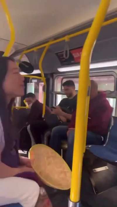 Asian Karen *barks* at Black man in public transport because he's 
