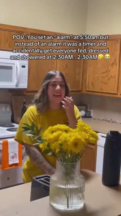 She even made breakfast😂