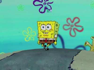 SpongeBob SquarePants scenes where the ground is a CGI sphere (2001-2004)