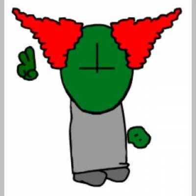 Giving tricky a makeover since he's a dustty musty clown