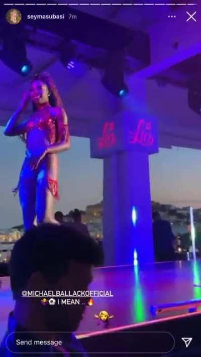 Ballack enjoying the show