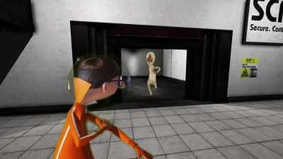 Me after getting the items from the peanut lockers