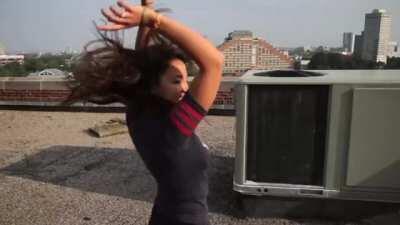 AOC's milkers bounce while she's dancing during her college years 🙏