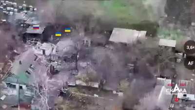 Ukrainian Stormtroopers clear houses and take prisoners in the village of Razdolnoye in the Donetsk Region