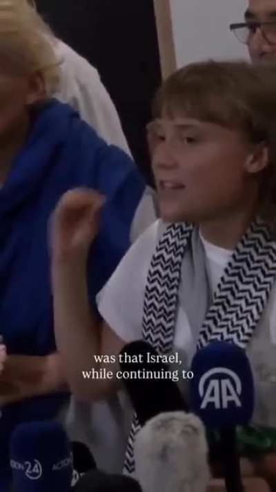 Greta Thunberg speaks out against Israel, drawing attention of world press against atrocities committed.