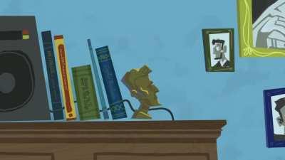 Nothing like some high-pressure room decor to promote some unreachable self Abe-spectations