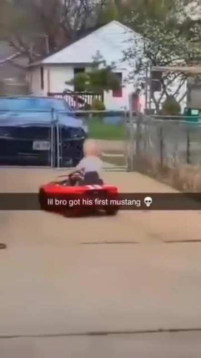 His first Mustang