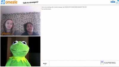 Kermit goes on Omegle