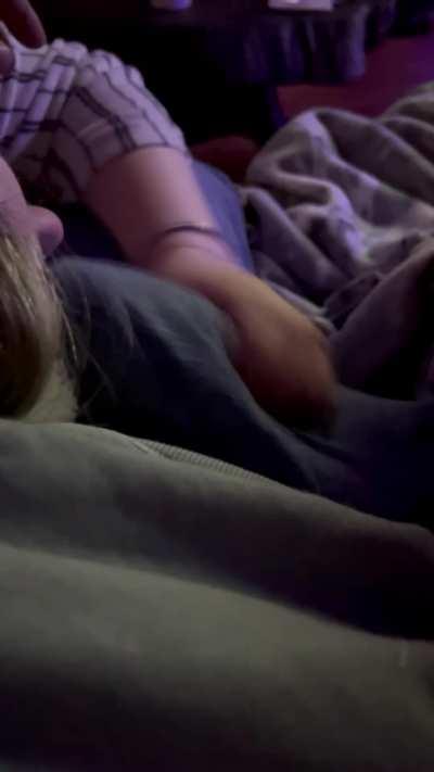 Sometimes I’m just trying to chill but she says playing with a big dick helps her relax