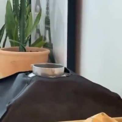 He is doing very fun..