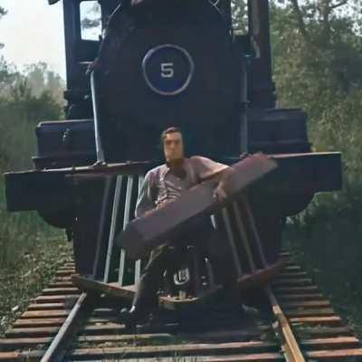 Buster Keaton stunt work