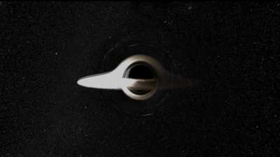 Realistic black hole simulation using OpenGL