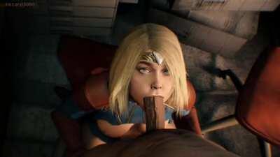 Supergirl sloppy blowjob (Hazard3000) [Injustice 2, DC]