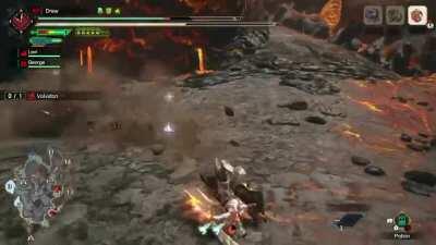 Tackled Volvidon with a blast dash