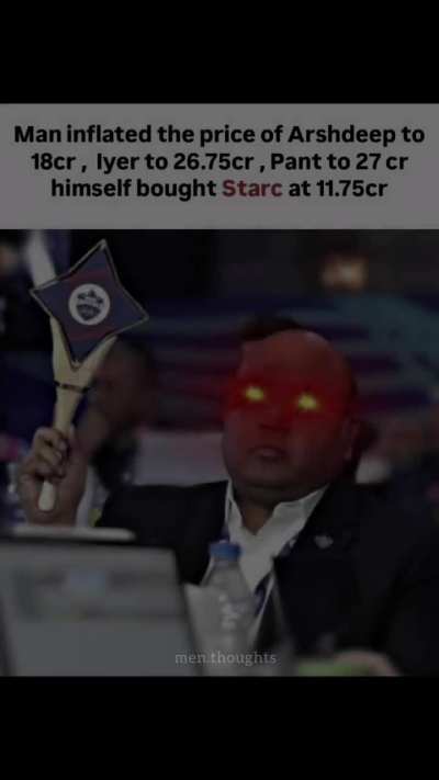 And Rahul for 14cr! This man is the real shit poster.