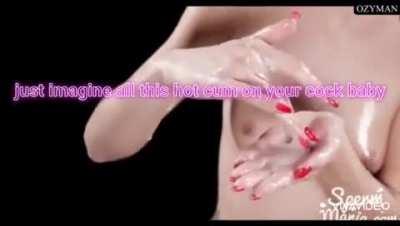 You wondered how many loads is she jerking your cock with