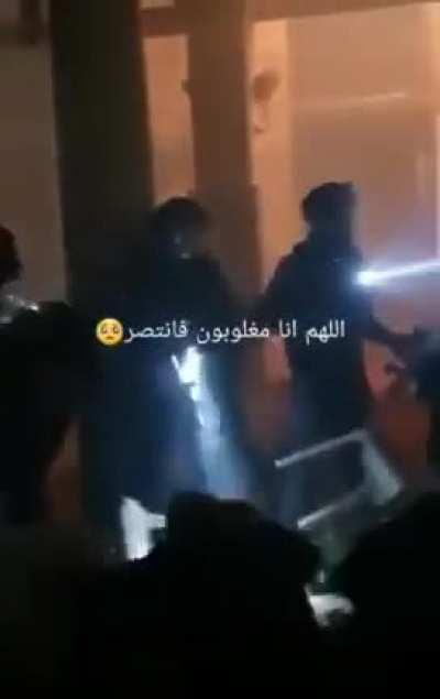 Zionist Occupation Forces are currently storming al-Aqsa Mosque, firing tear gas and stun grenades into the prayer halls and brutally beating worshippers