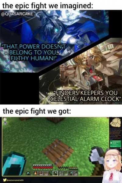 Epic anime boss fight at home