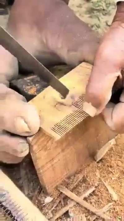 Hand crafted comb