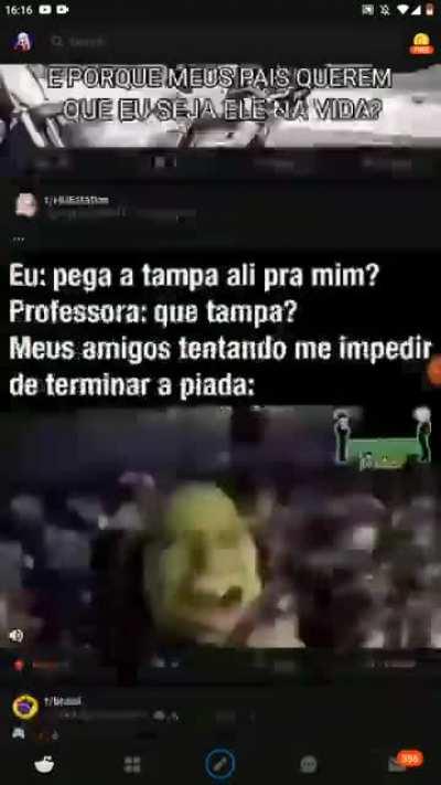 Um meme e diferentes servidores