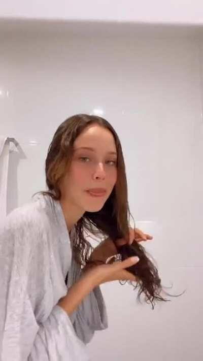 Hair tips and nip slips