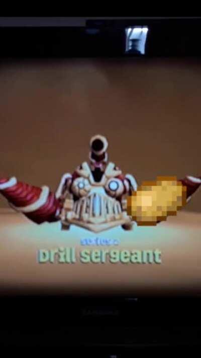 Drill Sergeant is hungry!