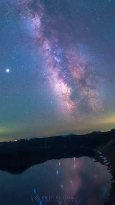 Stabilized camera captures earth's rotation