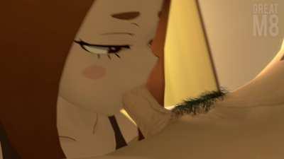 Ochaco Uraraka blows Izuku Midoriya until he cums (GreatM8) [My Hero Academia]