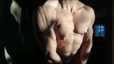 Angela Yeo amazing abs and pecs