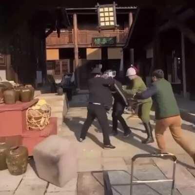 When the camera man plays an accidental role