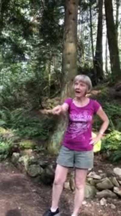 Racist Karen is inconsolable as two girls harvest berries.