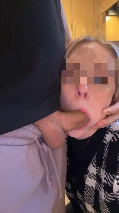 Almost licking the balls