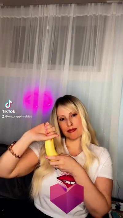 Trying to be sexy for my husband with a banana…..wait for it 😊