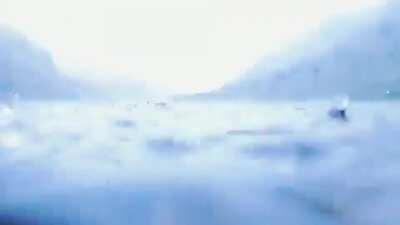 Heavy Scottish Rain on a remote Loch on the Knoydart