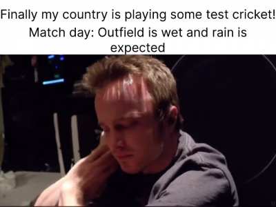 Why is test cricket played in rainy months 😭