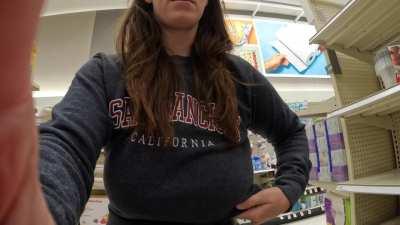 Showing off my H cups at Target. Hope you don't mind!