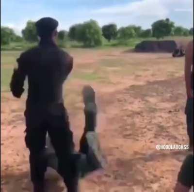 What the Flight Chief be wishin they can do at roll call.