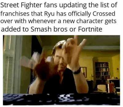 He's Crossed over with Mario, Mega Man, Final Fantasy, Spider-man, The Civil rights movement, etc